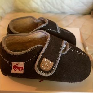 Baby brown suede shoes- 6-12 months